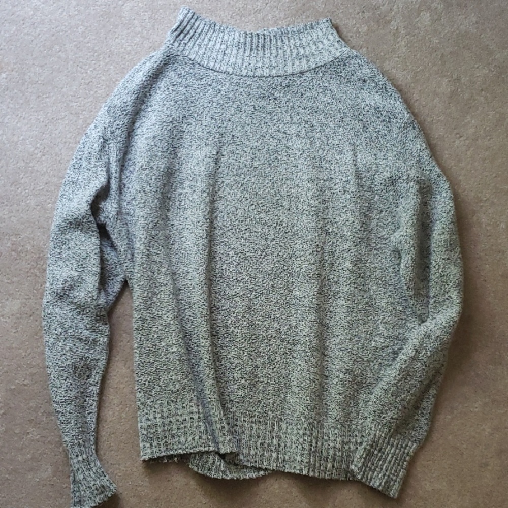 VINTAGE BFA Classics grey mock neck sweater